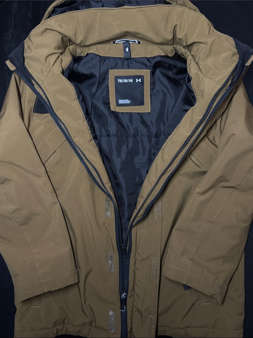 Under Armour Kids Hooded Puffer Jacket - Olive and Black